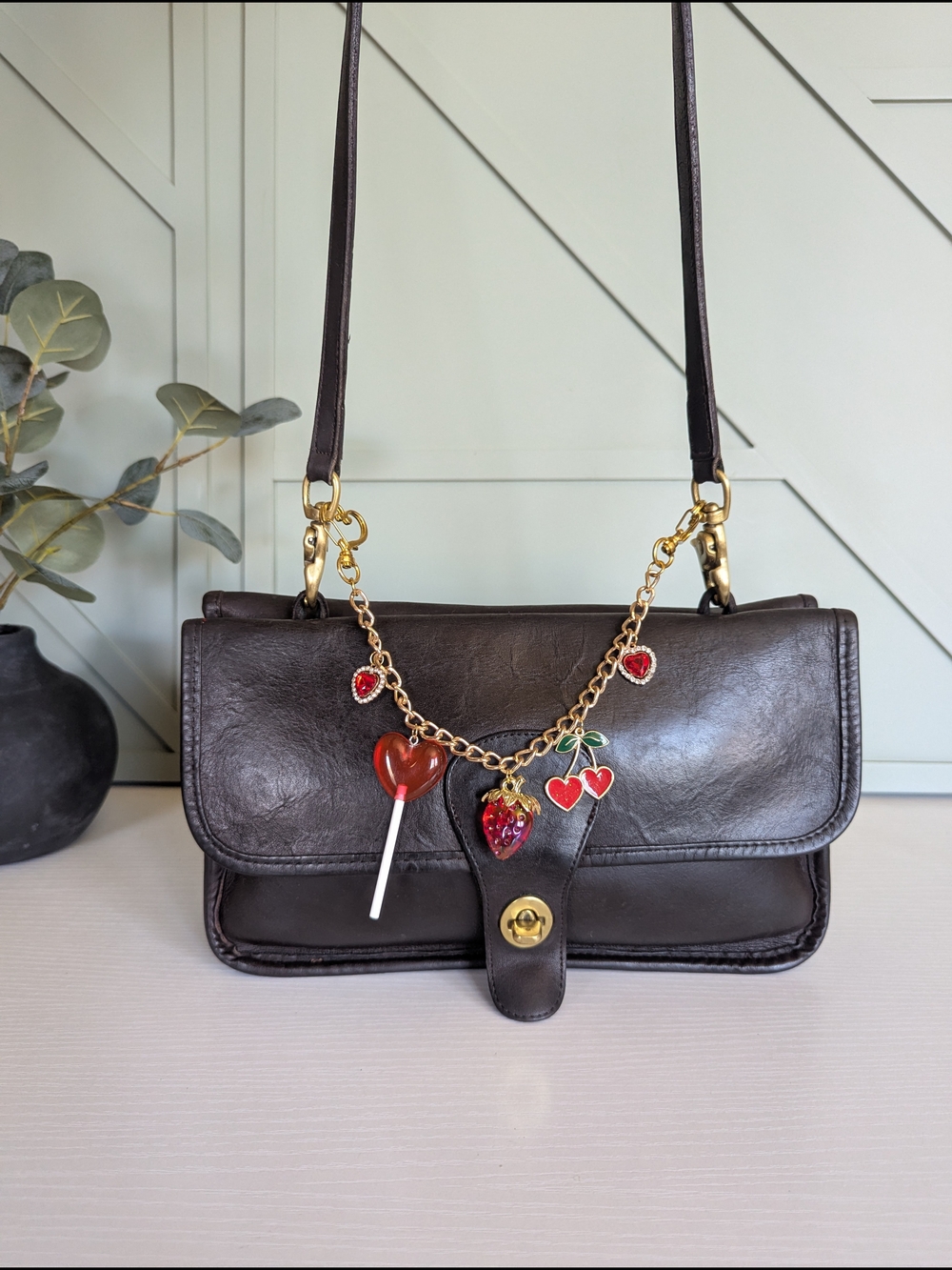 vintage 60's Coach Double Sided Satchel / Twin Clutch - Picture 6 of 15